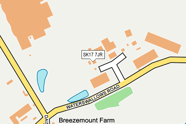 SK17 7JR map - OS OpenMap – Local (Ordnance Survey) SK17 7JR map - OS OpenMap – Local (Ordnance Survey)