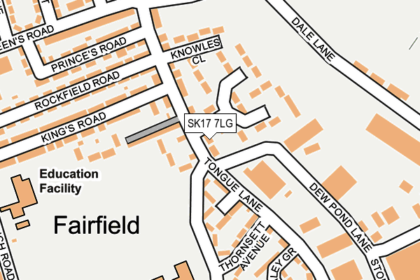 SK17 7LG map - OS OpenMap – Local (Ordnance Survey) SK17 7LG map - OS OpenMap – Local (Ordnance Survey)