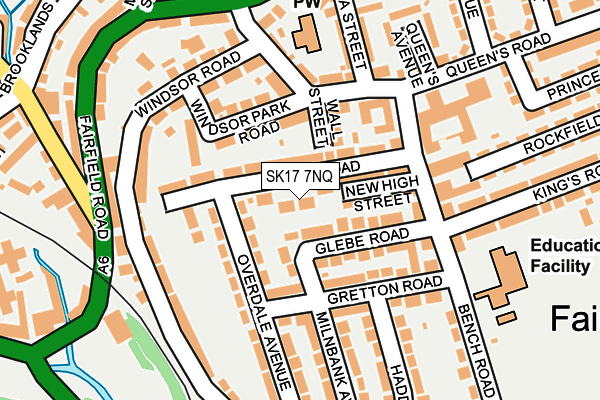 SK17 7NQ map - OS OpenMap – Local (Ordnance Survey) SK17 7NQ map - OS OpenMap – Local (Ordnance Survey)