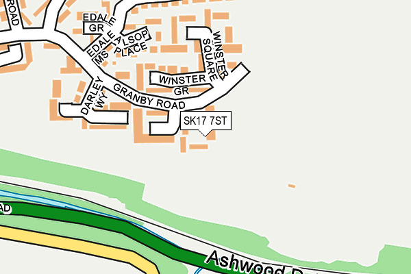 SK17 7ST map - OS OpenMap – Local (Ordnance Survey) SK17 7ST map - OS OpenMap – Local (Ordnance Survey)
