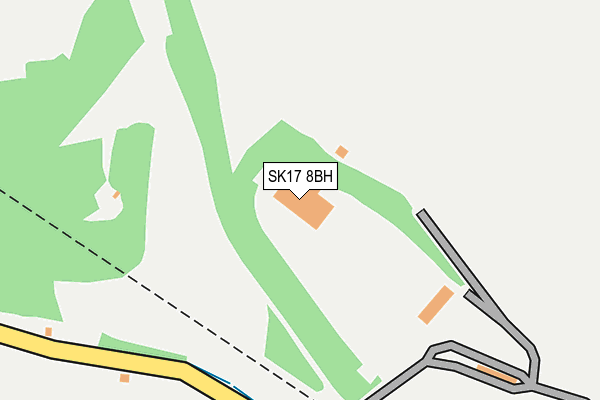 SK17 8BH map - OS OpenMap – Local (Ordnance Survey) SK17 8BH map - OS OpenMap – Local (Ordnance Survey)