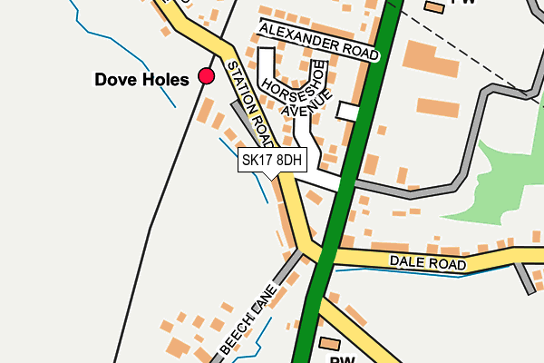 SK17 8DH map - OS OpenMap – Local (Ordnance Survey) SK17 8DH map - OS OpenMap – Local (Ordnance Survey)