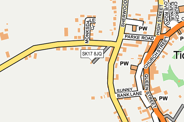 SK17 8JQ map - OS OpenMap – Local (Ordnance Survey) SK17 8JQ map - OS OpenMap – Local (Ordnance Survey)