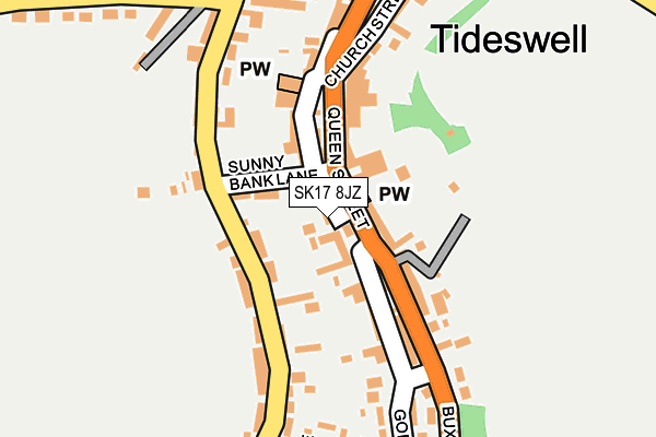 SK17 8JZ map - OS OpenMap – Local (Ordnance Survey) SK17 8JZ map - OS OpenMap – Local (Ordnance Survey)