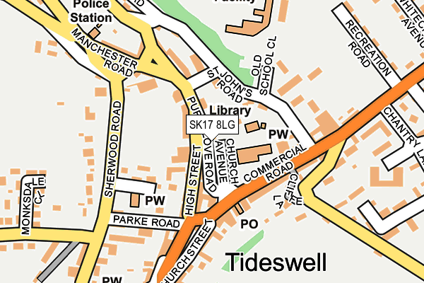 SK17 8LG map - OS OpenMap – Local (Ordnance Survey) SK17 8LG map - OS OpenMap – Local (Ordnance Survey)