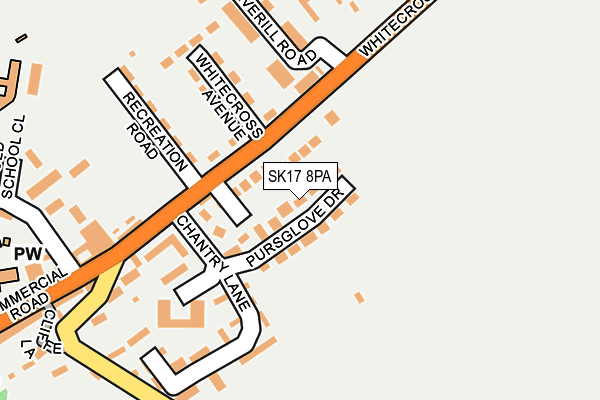 SK17 8PA map - OS OpenMap – Local (Ordnance Survey) SK17 8PA map - OS OpenMap – Local (Ordnance Survey)
