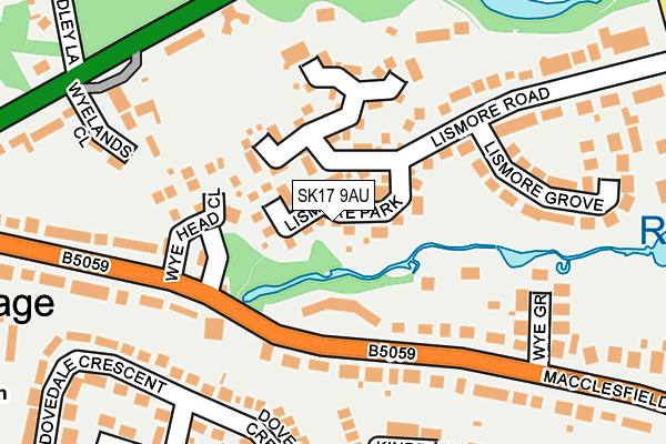 SK17 9AU map - OS OpenMap – Local (Ordnance Survey) SK17 9AU map - OS OpenMap – Local (Ordnance Survey)