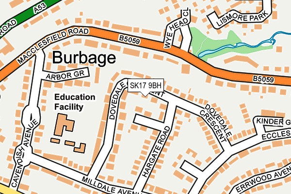 SK17 9BH map - OS OpenMap – Local (Ordnance Survey) SK17 9BH map - OS OpenMap – Local (Ordnance Survey)