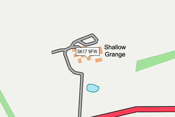 SK17 9FW map - OS OpenMap – Local (Ordnance Survey) SK17 9FW map - OS OpenMap – Local (Ordnance Survey)