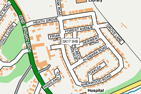 SK17 9HB map - OS OpenMap – Local (Ordnance Survey) SK17 9HB map - OS OpenMap – Local (Ordnance Survey)