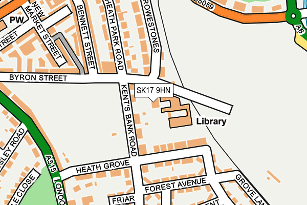 SK17 9HN map - OS OpenMap – Local (Ordnance Survey) SK17 9HN map - OS OpenMap – Local (Ordnance Survey)