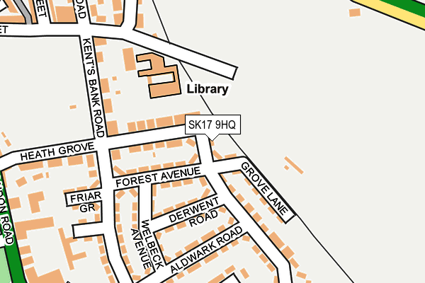 SK17 9HQ map - OS OpenMap – Local (Ordnance Survey) SK17 9HQ map - OS OpenMap – Local (Ordnance Survey)