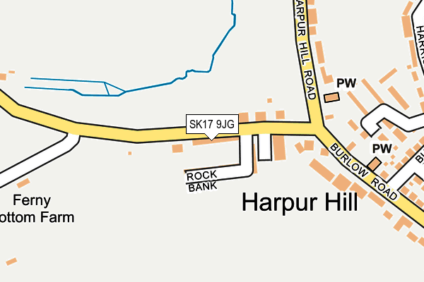 SK17 9JG map - OS OpenMap – Local (Ordnance Survey) SK17 9JG map - OS OpenMap – Local (Ordnance Survey)