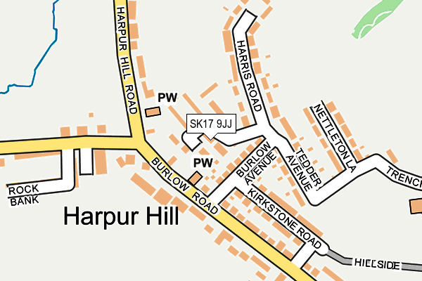 SK17 9JJ map - OS OpenMap – Local (Ordnance Survey) SK17 9JJ map - OS OpenMap – Local (Ordnance Survey)