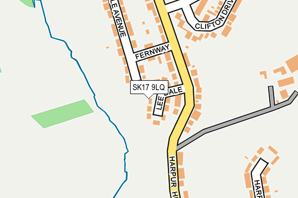 SK17 9LQ map - OS OpenMap – Local (Ordnance Survey) SK17 9LQ map - OS OpenMap – Local (Ordnance Survey)