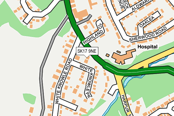 SK17 9NE map - OS OpenMap – Local (Ordnance Survey) SK17 9NE map - OS OpenMap – Local (Ordnance Survey)