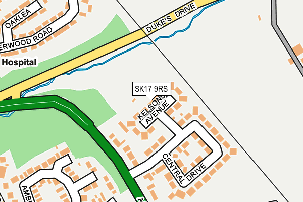 SK17 9RS map - OS OpenMap – Local (Ordnance Survey) SK17 9RS map - OS OpenMap – Local (Ordnance Survey)