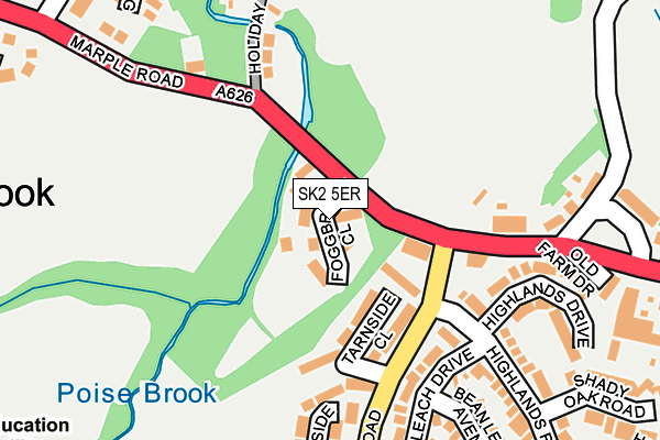 SK2 5ER map - OS OpenMap – Local (Ordnance Survey) SK2 5ER map - OS OpenMap – Local (Ordnance Survey)