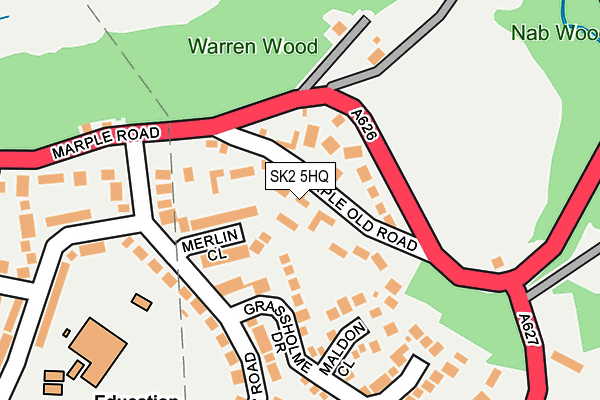 SK2 5HQ map - OS OpenMap – Local (Ordnance Survey) SK2 5HQ map - OS OpenMap – Local (Ordnance Survey)