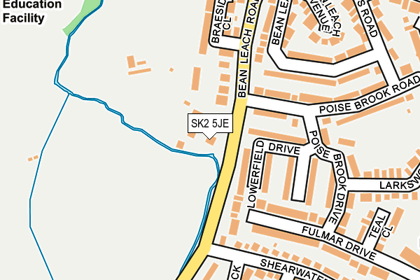 SK2 5JE map - OS OpenMap – Local (Ordnance Survey) SK2 5JE map - OS OpenMap – Local (Ordnance Survey)