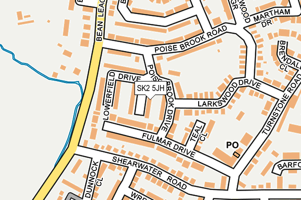 SK2 5JH map - OS OpenMap – Local (Ordnance Survey) SK2 5JH map - OS OpenMap – Local (Ordnance Survey)