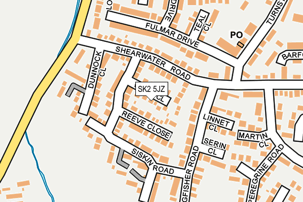SK2 5JZ map - OS OpenMap – Local (Ordnance Survey) SK2 5JZ map - OS OpenMap – Local (Ordnance Survey)