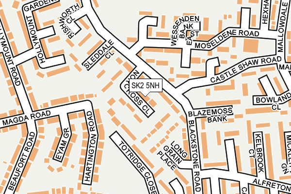 SK2 5NH map - OS OpenMap – Local (Ordnance Survey) SK2 5NH map - OS OpenMap – Local (Ordnance Survey)
