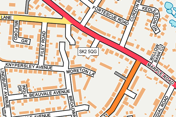 SK2 5QG map - OS OpenMap – Local (Ordnance Survey) SK2 5QG map - OS OpenMap – Local (Ordnance Survey)