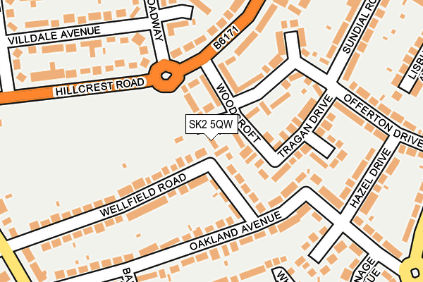 SK2 5QW map - OS OpenMap – Local (Ordnance Survey) SK2 5QW map - OS OpenMap – Local (Ordnance Survey)