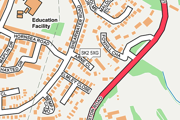 SK2 5XG map - OS OpenMap – Local (Ordnance Survey) SK2 5XG map - OS OpenMap – Local (Ordnance Survey)