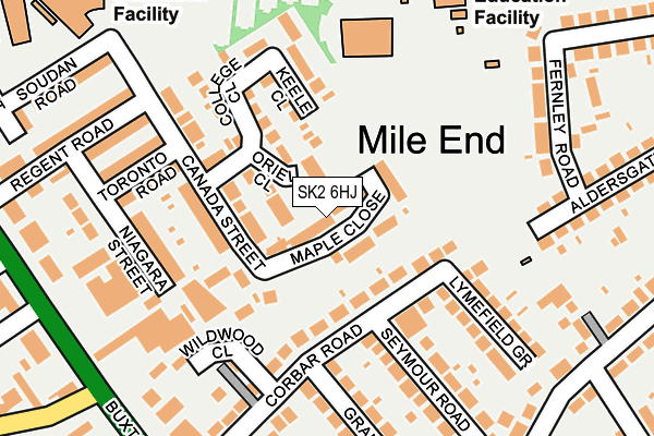 SK2 6HJ map - OS OpenMap – Local (Ordnance Survey) SK2 6HJ map - OS OpenMap – Local (Ordnance Survey)