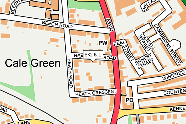 SK2 6JL map - OS OpenMap – Local (Ordnance Survey)