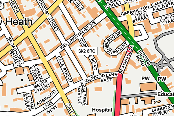 SK2 6RQ map - OS OpenMap – Local (Ordnance Survey) SK2 6RQ map - OS OpenMap – Local (Ordnance Survey)