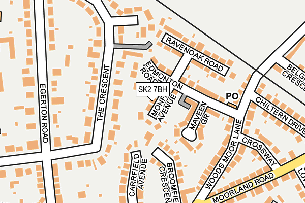 SK2 7BH map - OS OpenMap – Local (Ordnance Survey) SK2 7BH map - OS OpenMap – Local (Ordnance Survey)