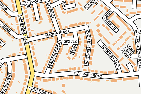 SK2 7LZ map - OS OpenMap – Local (Ordnance Survey) SK2 7LZ map - OS OpenMap – Local (Ordnance Survey)
