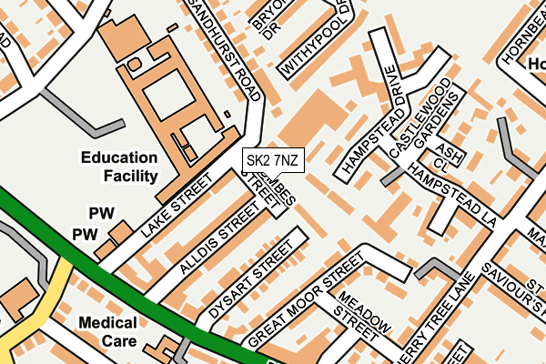 SK2 7NZ map - OS OpenMap – Local (Ordnance Survey) SK2 7NZ map - OS OpenMap – Local (Ordnance Survey)