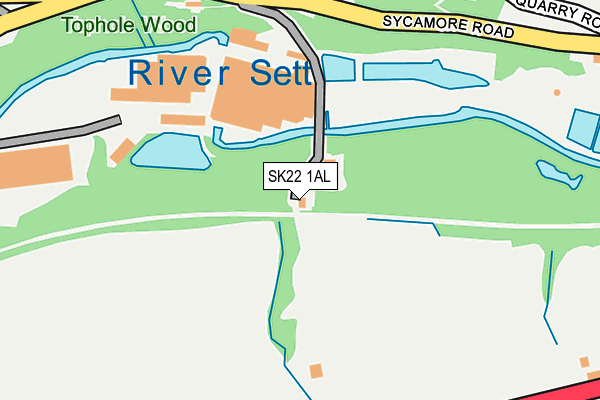 SK22 1AL map - OS OpenMap – Local (Ordnance Survey)