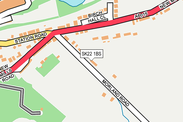 SK22 1BS map - OS OpenMap – Local (Ordnance Survey)