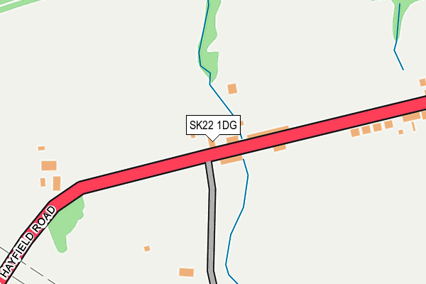 SK22 1DG map - OS OpenMap – Local (Ordnance Survey)