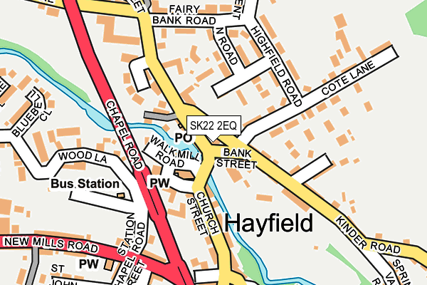 SK22 2EQ map - OS OpenMap – Local (Ordnance Survey) SK22 2EQ map - OS OpenMap – Local (Ordnance Survey)