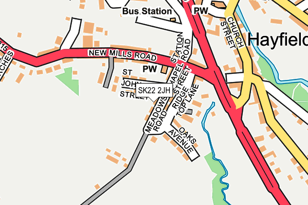 SK22 2JH map - OS OpenMap – Local (Ordnance Survey) SK22 2JH map - OS OpenMap – Local (Ordnance Survey)