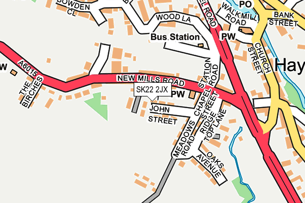 SK22 2JX map - OS OpenMap – Local (Ordnance Survey) SK22 2JX map - OS OpenMap – Local (Ordnance Survey)