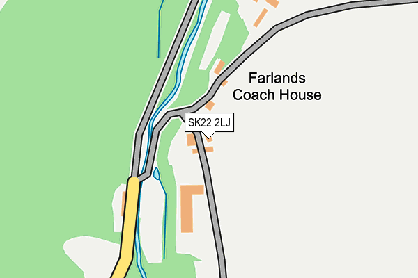 SK22 2LJ map - OS OpenMap – Local (Ordnance Survey) SK22 2LJ map - OS OpenMap – Local (Ordnance Survey)