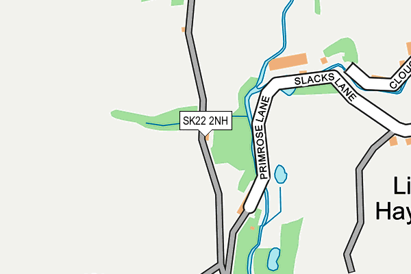 SK22 2NH map - OS OpenMap – Local (Ordnance Survey) SK22 2NH map - OS OpenMap – Local (Ordnance Survey)