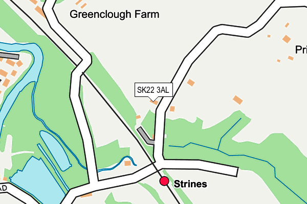 SK22 3AL map - OS OpenMap – Local (Ordnance Survey) SK22 3AL map - OS OpenMap – Local (Ordnance Survey)