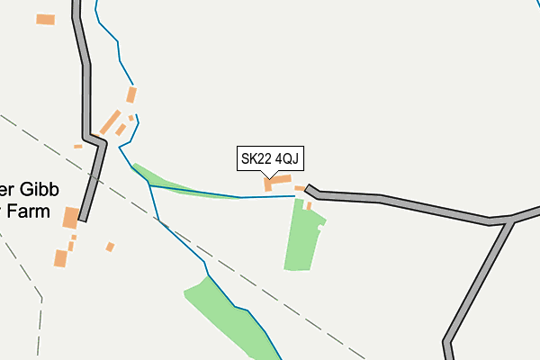 SK22 4QJ map - OS OpenMap – Local (Ordnance Survey) SK22 4QJ map - OS OpenMap – Local (Ordnance Survey)