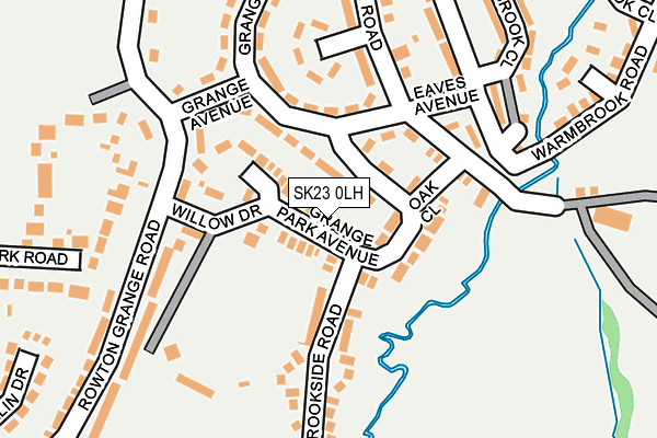 SK23 0LH map - OS OpenMap – Local (Ordnance Survey) SK23 0LH map - OS OpenMap – Local (Ordnance Survey)