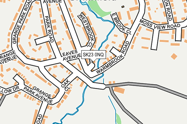 SK23 0NQ map - OS OpenMap – Local (Ordnance Survey) SK23 0NQ map - OS OpenMap – Local (Ordnance Survey)