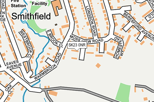 SK23 0NR map - OS OpenMap – Local (Ordnance Survey) SK23 0NR map - OS OpenMap – Local (Ordnance Survey)