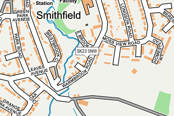 SK23 0NW map - OS OpenMap – Local (Ordnance Survey) SK23 0NW map - OS OpenMap – Local (Ordnance Survey)
